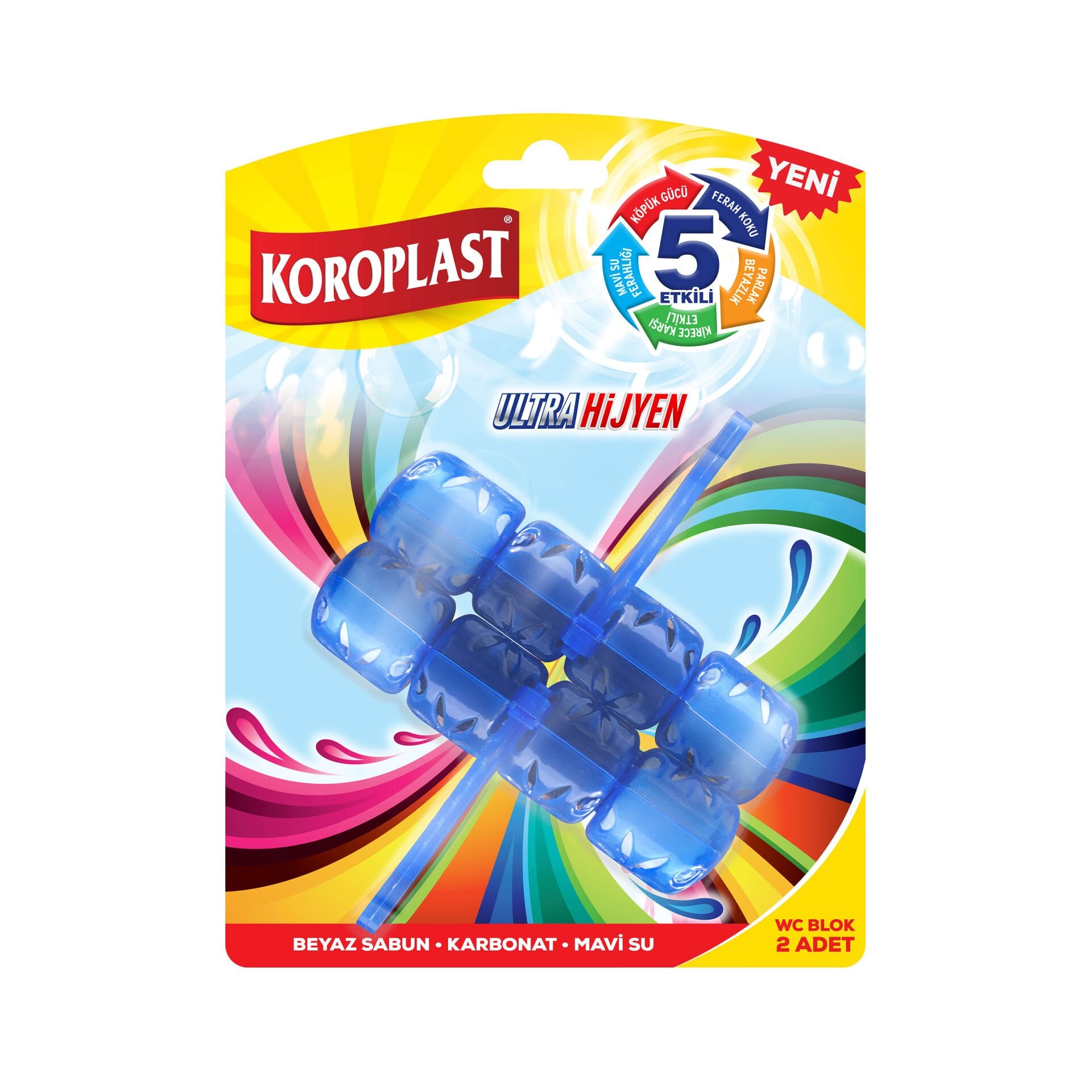 KOROPLAST 2'Lİ WC BLOK ULTRA HİJYEN